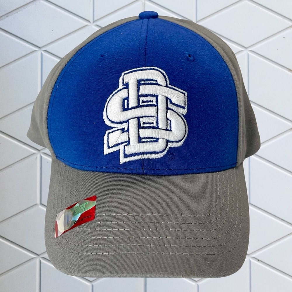 Collegiate Licensed South Dakota State Jackrabbits Strapback Cap Blue and Gray